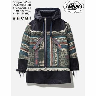 サカイ(sacai)のSACAI エリックヘイズ ジャカード フーデッドブルゾン(ブルゾン)