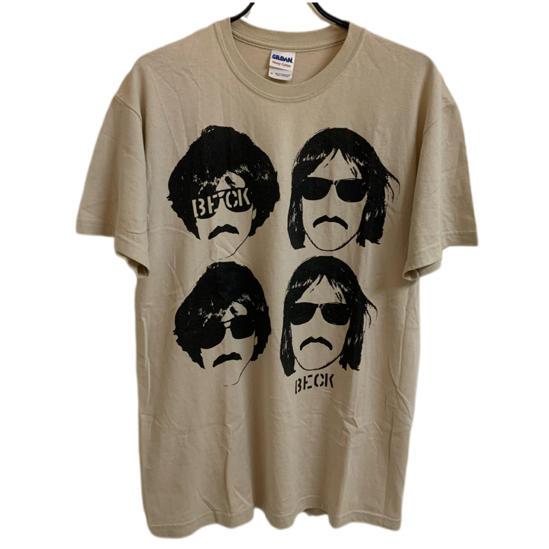 GILDAN(ギルタン)のBECK ベック ミュージシャンTシャツ バンドTシャツ ベージュ系 ギルダン メンズのトップス(Tシャツ/カットソー(半袖/袖なし))の商品写真