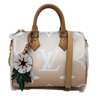 ルイヴィトン(LOUIS VUITTON)のルイヴィトン LOUIS VUITTON スピーディ バンドリエール25 M45722  モノグラムジャイアント グラデーション 2WAY ミニボストンバッグ ショルダーバッグ モノグラムジャイアントキャンバス ブリューム ピンク 美品(ショルダーバッグ)