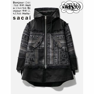 sacai - SACAI エリックヘイズ ジャカード フーデッドブルゾン