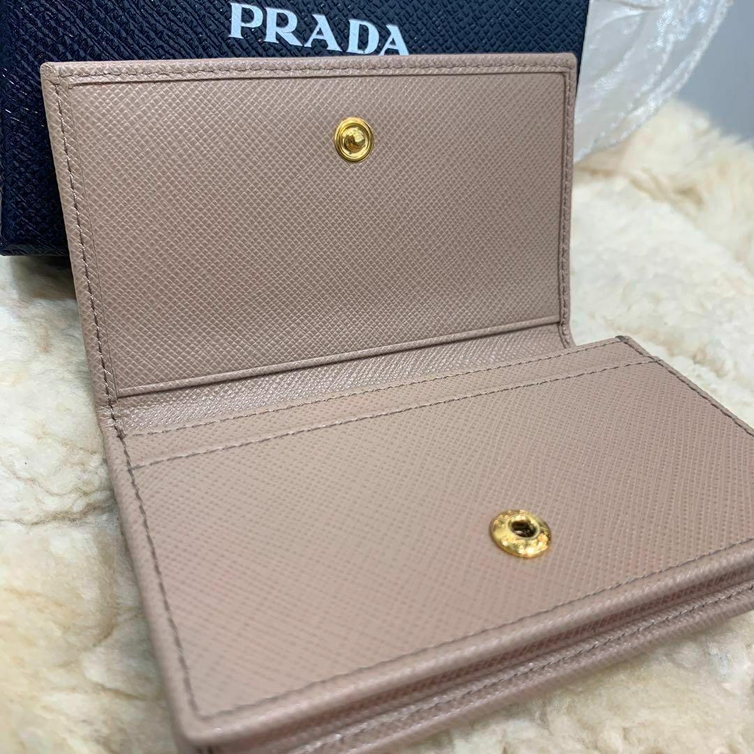 PRADA(プラダ)の☆未使用品☆PRADA サフィアーノ カードケース リボン ピンクベージュ レディースのファッション小物(名刺入れ/定期入れ)の商品写真