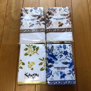 カンサイヤマモト(Kansai Yamamoto)の【未使用品】フェイスタオル ４枚セット(タオル/バス用品)