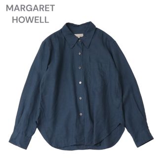 マーガレットハウエル(MARGARET HOWELL)のMARGARET HOWELL SHIRTING LINEN リネンシャツ(シャツ/ブラウス(長袖/七分))