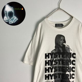 ヒステリックグラマー(HYSTERIC GLAMOUR)の【ヒステリックグラマー　半袖Ｔシャツ　ヒスガール　モノトーン　白　黒　古着】(Tシャツ/カットソー(半袖/袖なし))