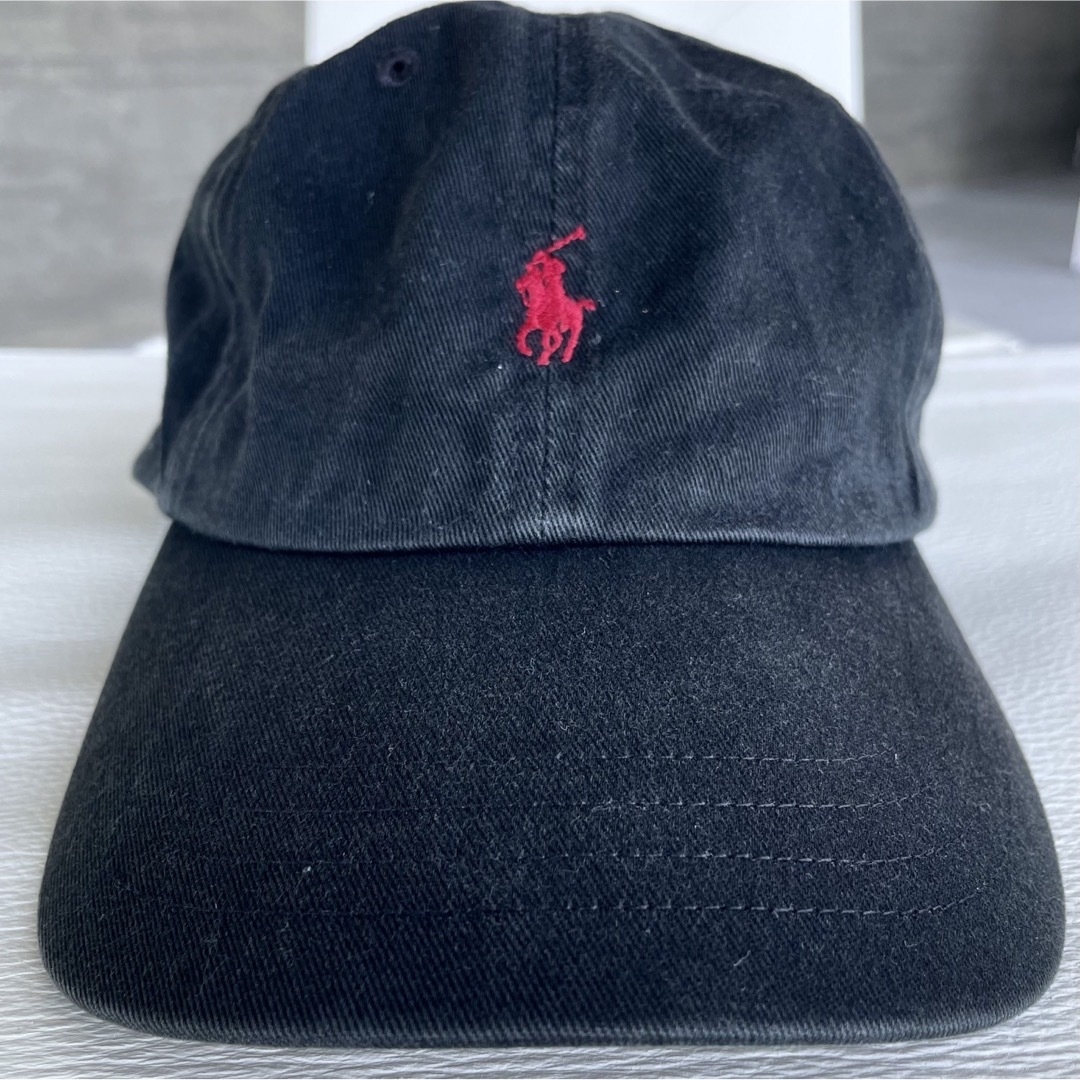 POLO RALPH LAUREN(ポロラルフローレン)のポロ　ラルフローレン　キャップ　ブラック メンズの帽子(キャップ)の商品写真