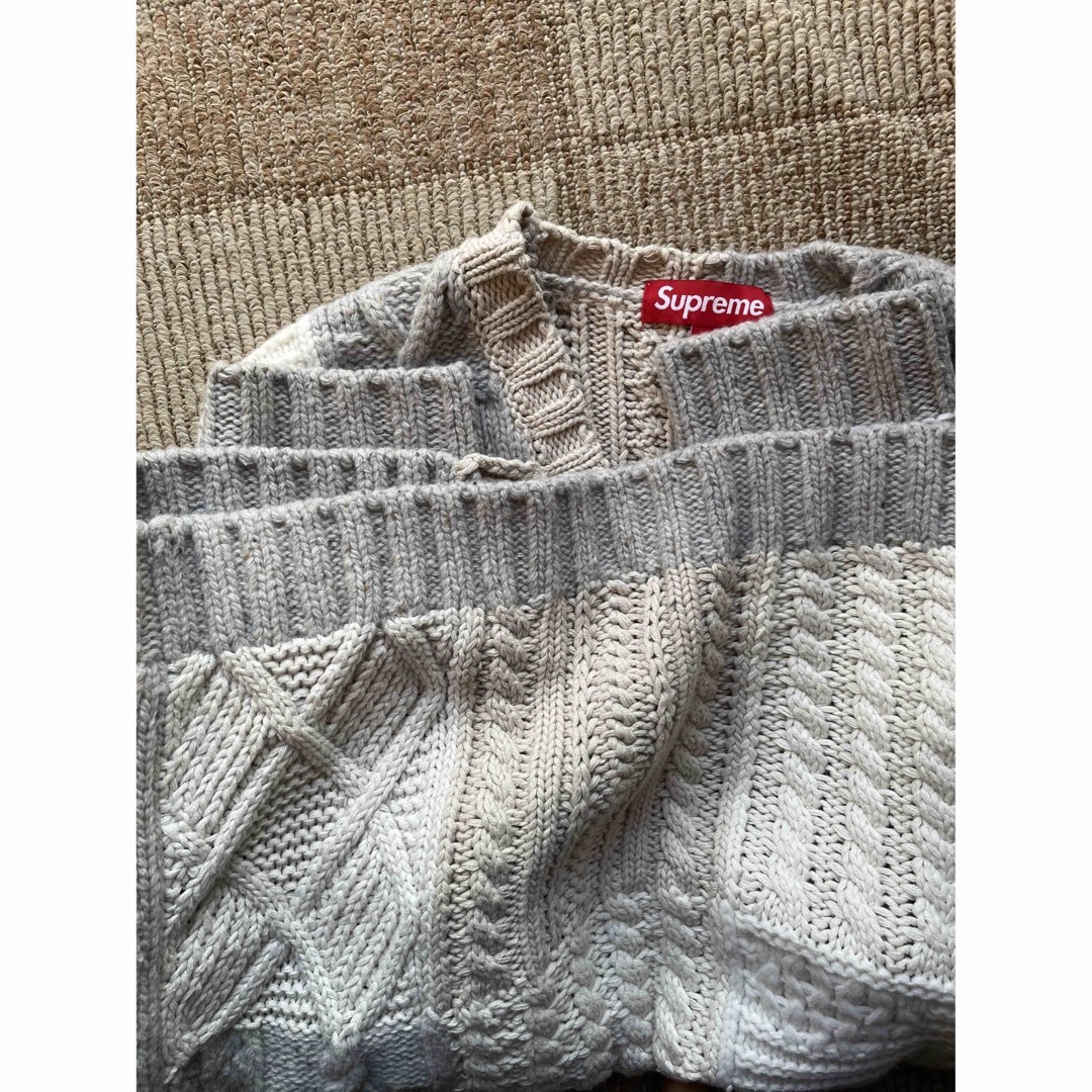 Supreme(シュプリーム)のSUPREME - Patchwork Cable Knit Cardigan メンズのトップス(カーディガン)の商品写真