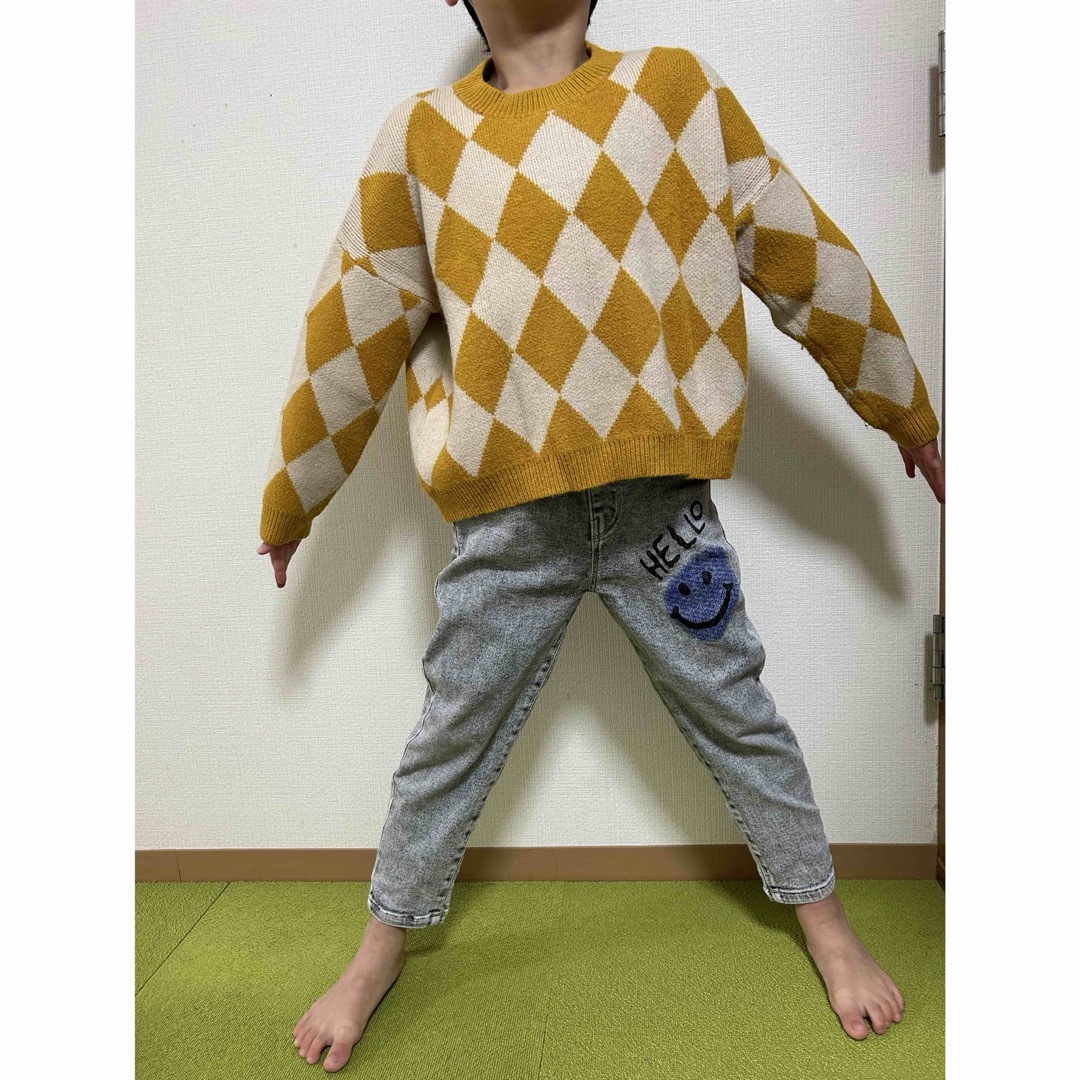 キッズ　ニットトップス　3種 キッズ/ベビー/マタニティのキッズ服男の子用(90cm~)(ニット)の商品写真