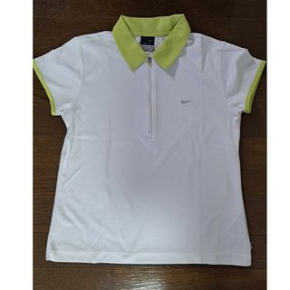 ナイキ(NIKE)の値下NIKE 半袖シャツ テニスウエア レディース サイズL 白×黄緑(ウェア)