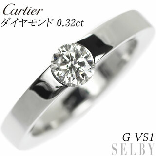 カルティエ(Cartier)のカルティエ K18WG ダイヤモンド リング 0.32ct G VS1 デートウィズ 46号(リング(指輪))