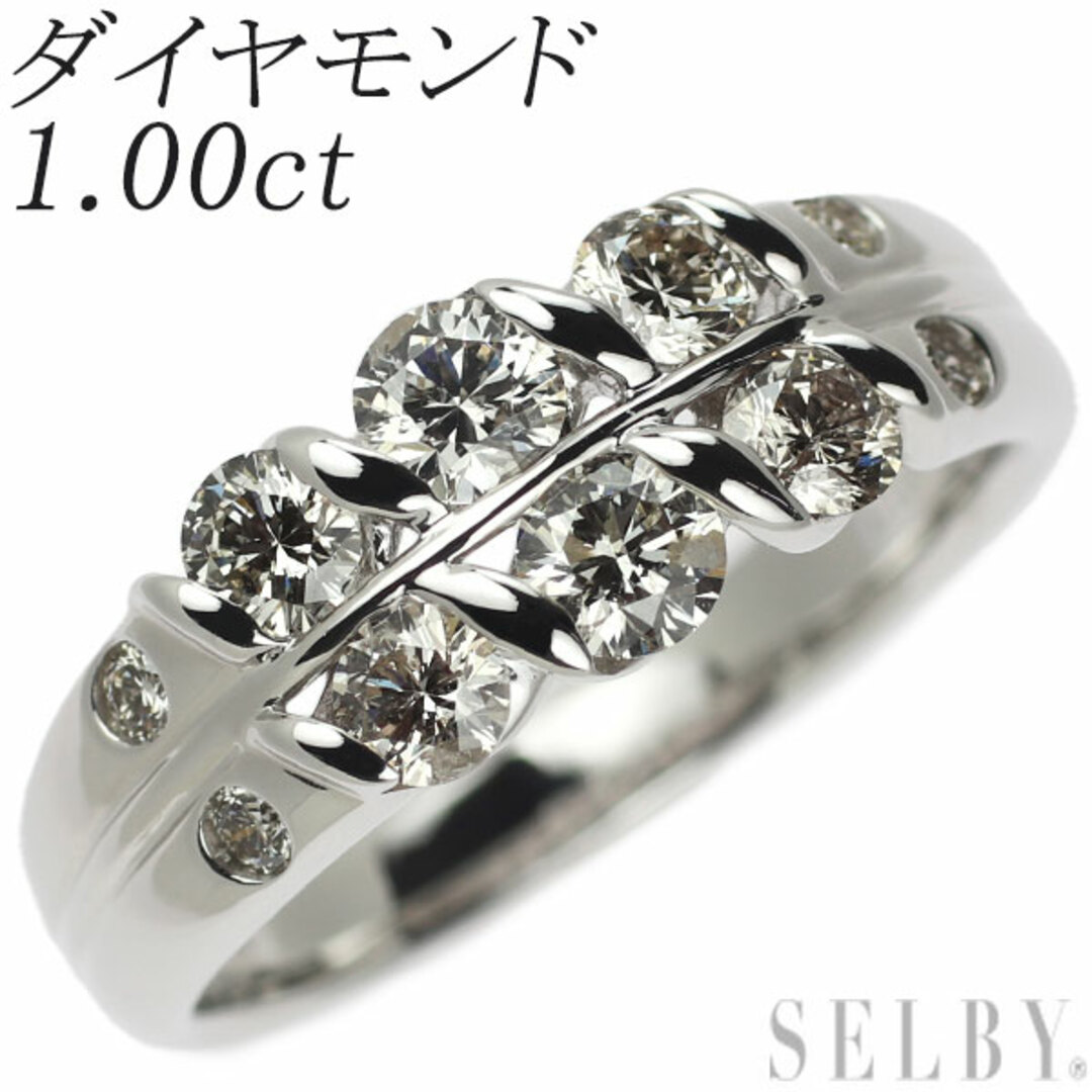  K18WG ダイヤモンド リング 1.00ct レディースのアクセサリー(リング(指輪))の商品写真