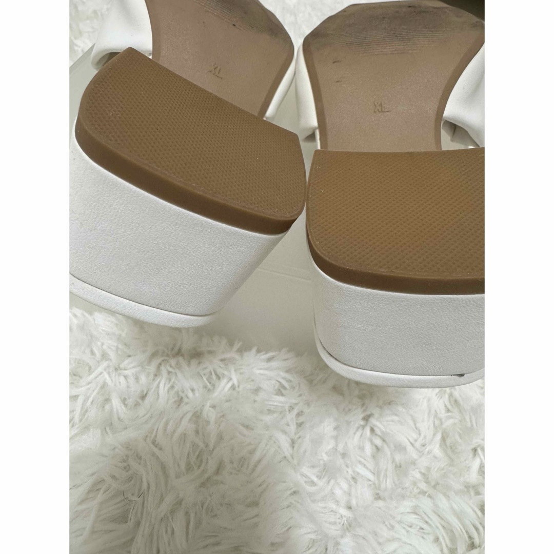 ZARA(ザラ)のノーブランド　ミュール XL ホワイト レディースの靴/シューズ(サンダル)の商品写真