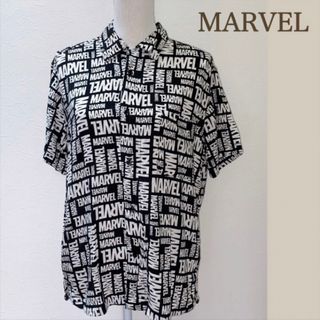 MARVEL - 【美品 L】マーベル総柄シャツ