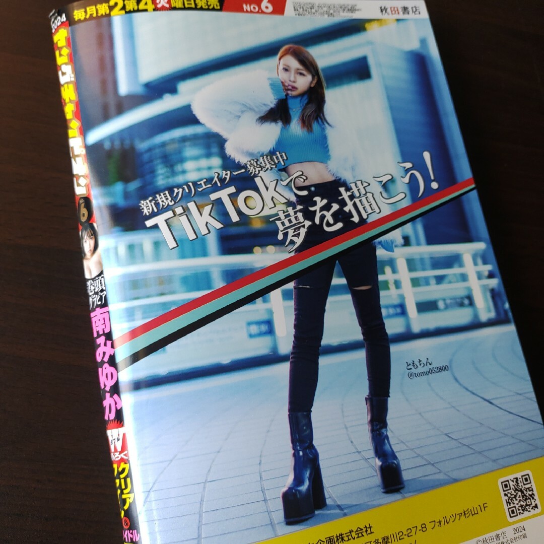 秋田書店(アキタショテン)の南みゆか  クリアファイル付  ヤングチャンピオン　６号　切り取り有 エンタメ/ホビーの雑誌(アート/エンタメ/ホビー)の商品写真