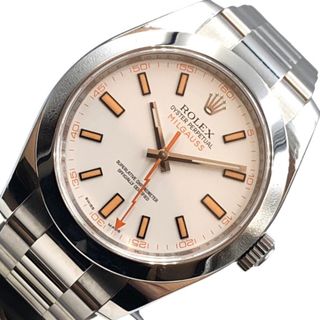 ロレックス(ROLEX)の　ロレックス ROLEX ミルガウス  116400 ホワイト ステンレススチール SS 自動巻き メンズ 腕時計(その他)