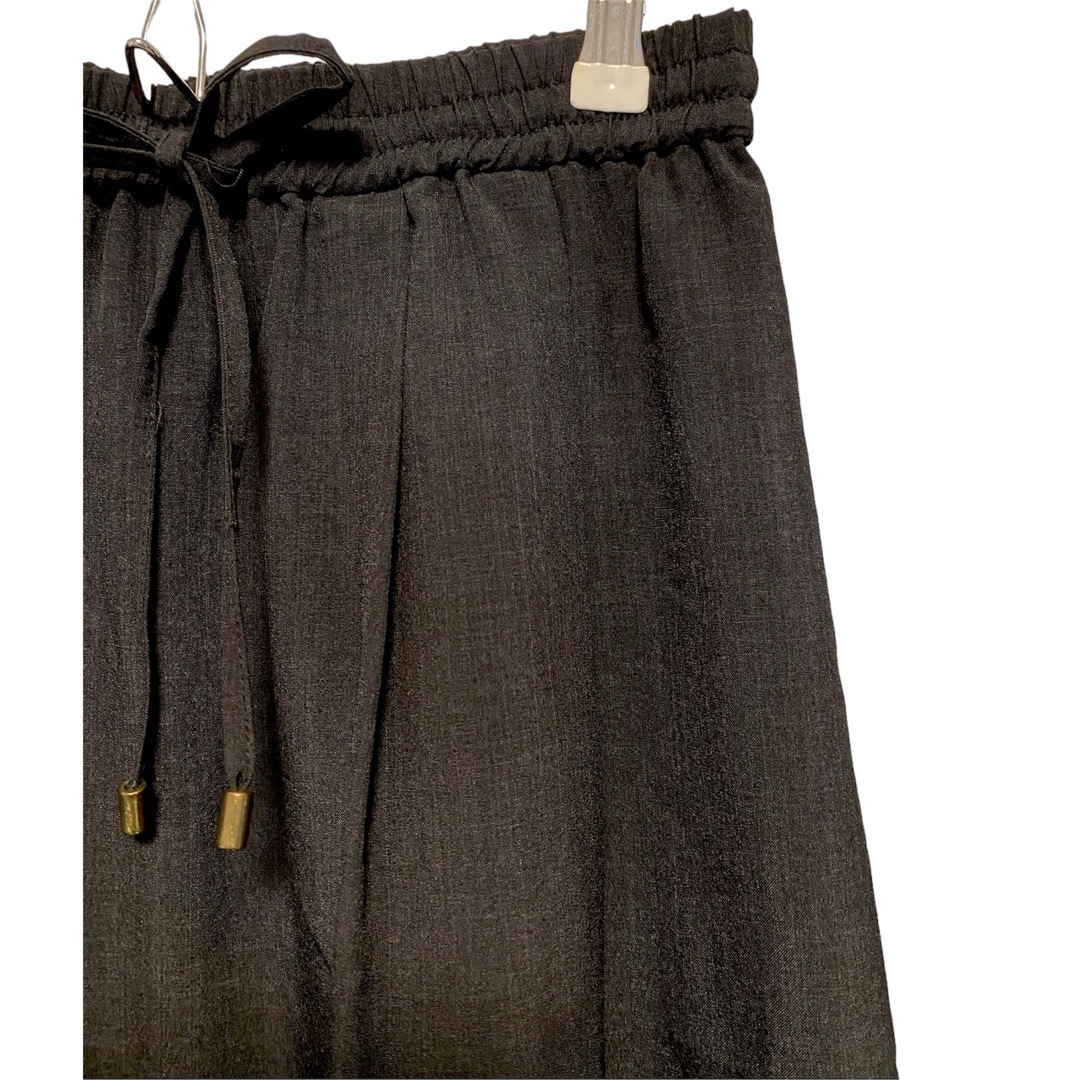 Simplicite(シンプリシテェ)の"simplicite" シンプリシテェ　フレアスカート　ブラック　ウエストゴム レディースのスカート(ロングスカート)の商品写真