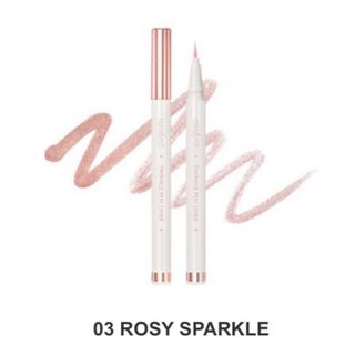 ロムアンド(rom&nd)のロムアンド トゥインクルペンライナー 03 ROSY SPARKLE(アイライナー)