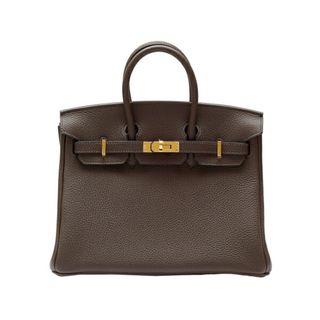 エルメス(Hermes)のエルメス HERMES バーキン 25 トゴ エベンヌ イエローゴールド金具 B刻印 未使用 バッグ レディース(ハンドバッグ)