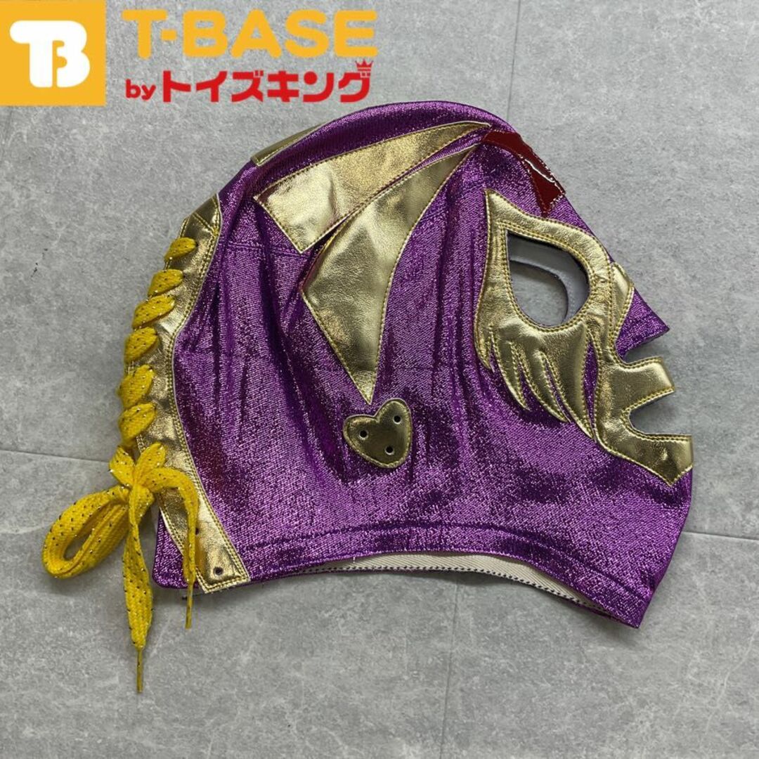 ミルマスカラス プロレスマスク 全日本プロレス 覆面 紫x金の ミルマスカラス プロレスマスク 全日本プロレス 覆面 紫x金の