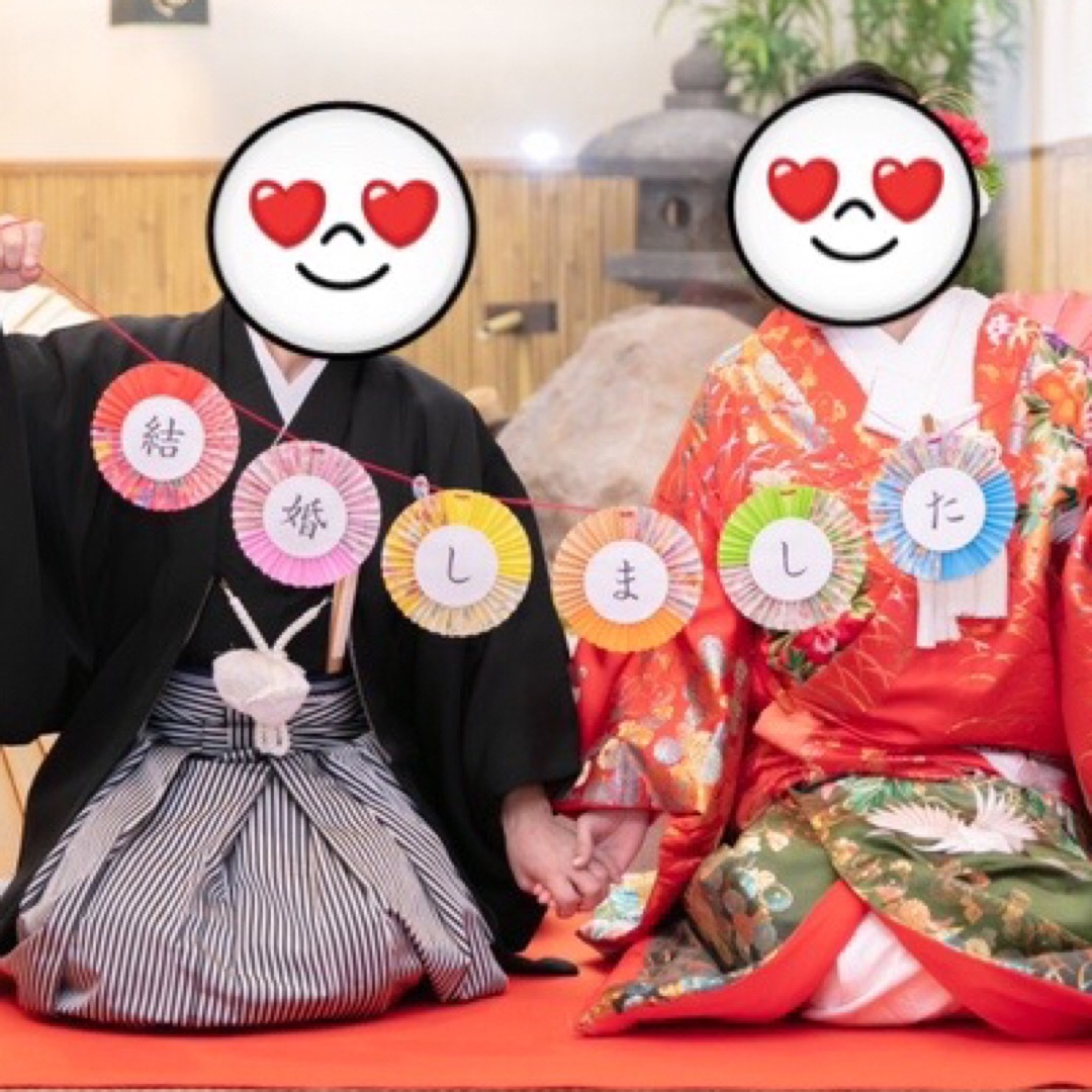 結婚式　前撮り　ガーランド　扇子　和装 ハンドメイドのパーティー(ガーランド)の商品写真