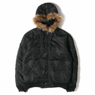 Supreme シュプリーム ジャケット サイズ:M 14AW N-2B フライトジャケット Flight Satin N-2B Parka ブラック 黒 アウター ブルゾン 上着【メンズ】【中古】