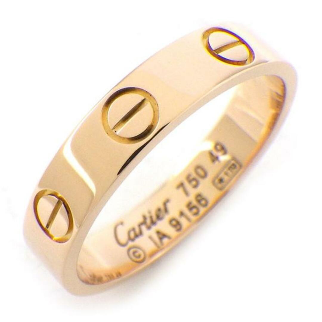 Cartier(カルティエ)のカルティエ Cartier リング ミニ ラブ B4085249 K18PG 9号 / #49 【中古】 レディースのアクセサリー(リング(指輪))の商品写真