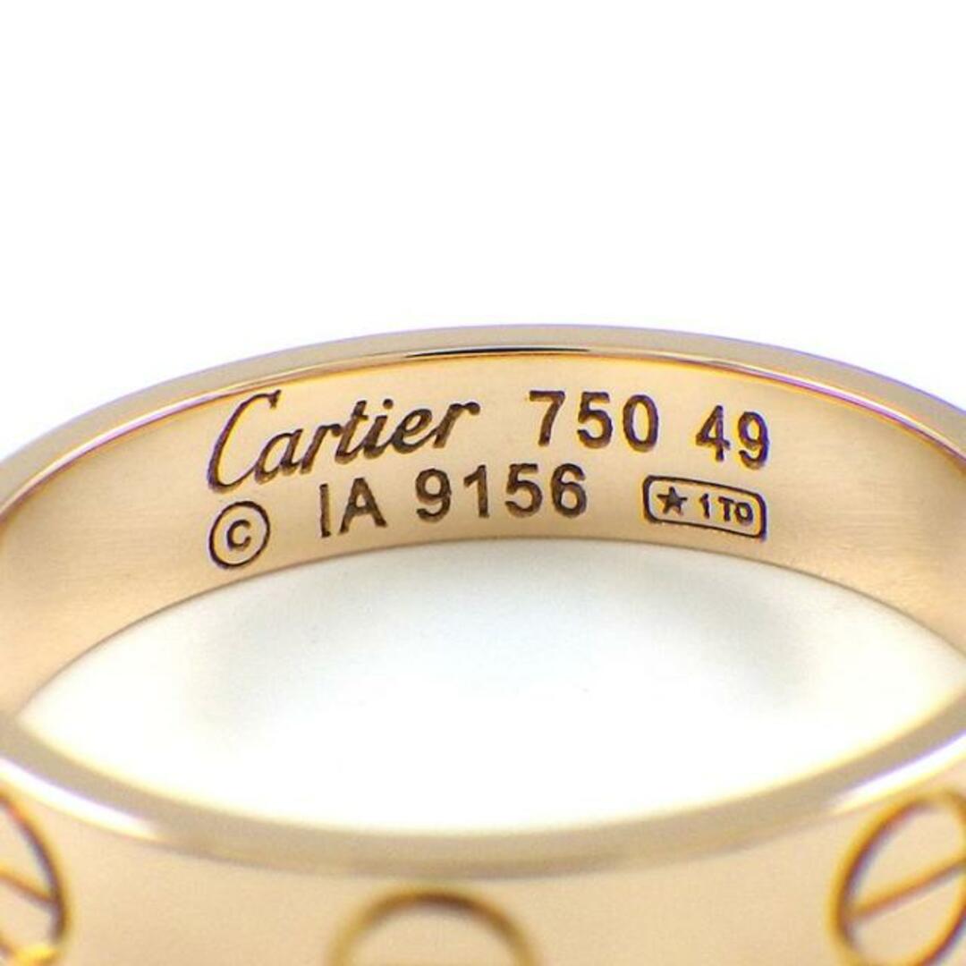Cartier(カルティエ)のカルティエ Cartier リング ミニ ラブ B4085249 K18PG 9号 / #49 【中古】 レディースのアクセサリー(リング(指輪))の商品写真