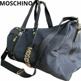 MOSCHINO - MOSCHINO ボストンバッグ 2way 旅行用 大きめ ブラック ショルダー