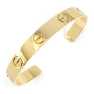 カルティエ(Cartier)のカルティエ Cartier バングル オープン ラブ LM ラージ B6064619 幅9mmモデル K18YG 【中古】(ブレスレット/バングル)