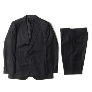 ポールスミス(Paul Smith)の美品 Paul Smith ポールスミス サイズ:XL LORO PIANA SUPER130s ウール 2B テーラードジャケット スラックスパンツ / スーツ セットアップ ブラック 黒 日本製【メンズ】【中古】(セットアップ)