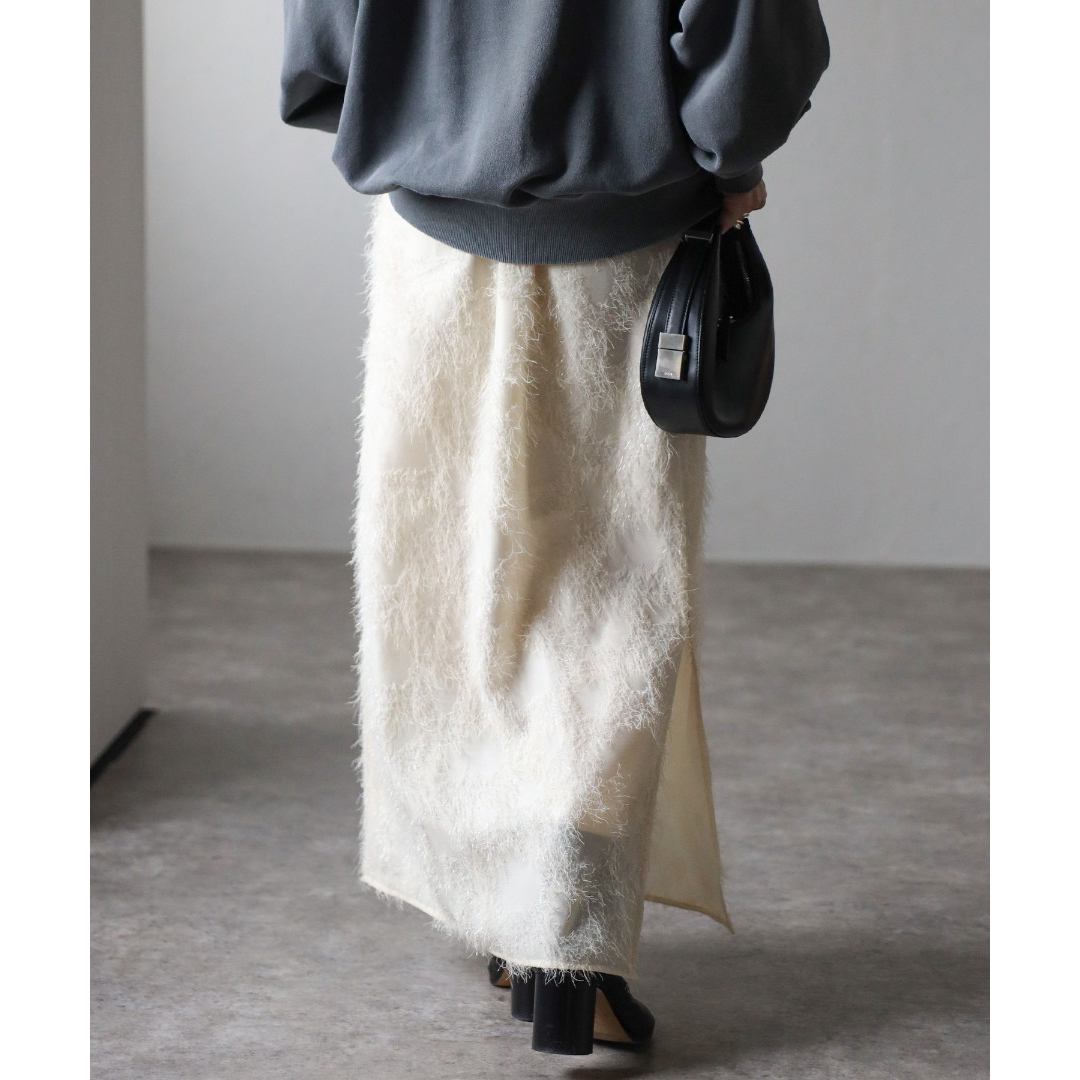 ラメフリンジスリットタイトスカート 可愛い スカート オシャレ レディースのスカート(その他)の商品写真