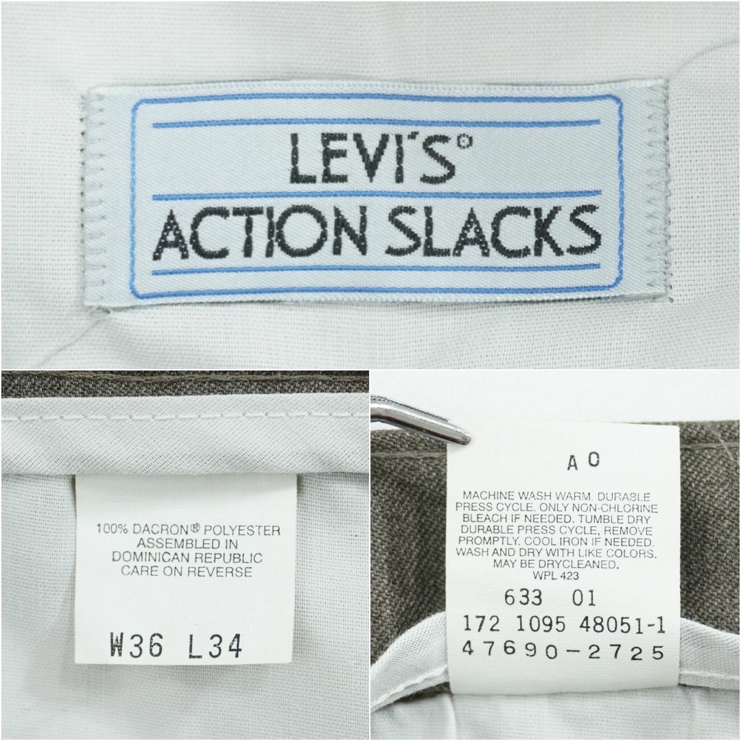 Levi's(リーバイス)のLevi's ACTION SLACKS BROWN 1995s W36 L34 メンズのパンツ(スラックス)の商品写真