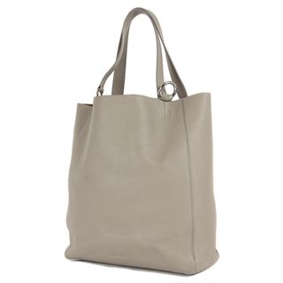 Jil Sander - JIL SANDER ジル・サンダー H レザー トートバッグ H TOTE 肩掛け 大型 グレー系 イタリア製 ブランド カバン【メンズ】【中古】