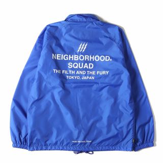 ネイバーフッド(NEIGHBORHOOD)のNEIGHBORHOOD ネイバーフッド ジャケット サイズ:L 19SS ブランドロゴ ナイロン コーチジャケット BROOKS / N-JKT ブルー アウター ブルゾン 上着【メンズ】【中古】(その他)