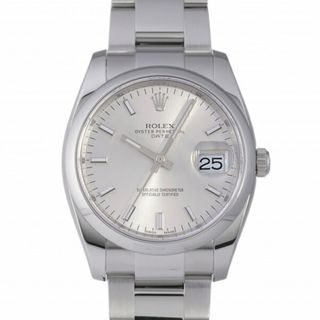 ロレックス(ROLEX)のロレックス ROLEX オイスターパーペチュアル デイト 115200 シルバー文字盤 中古 腕時計 メンズ(腕時計(アナログ))