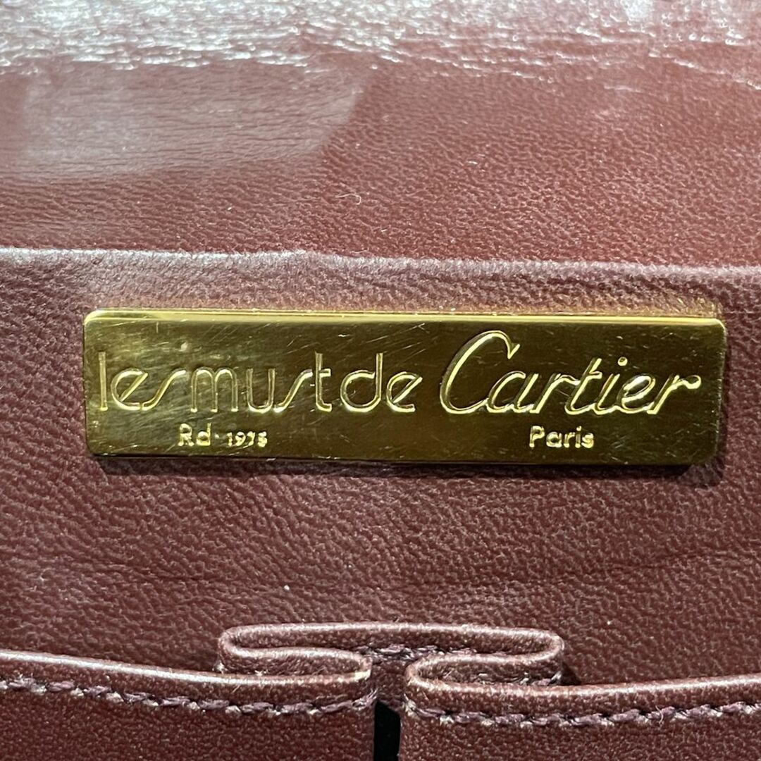 Cartier(カルティエ)のCARTIER ショルダーバッグ マストライン ダブルフラップ 斜め掛け レザー レディースのバッグ(ショルダーバッグ)の商品写真