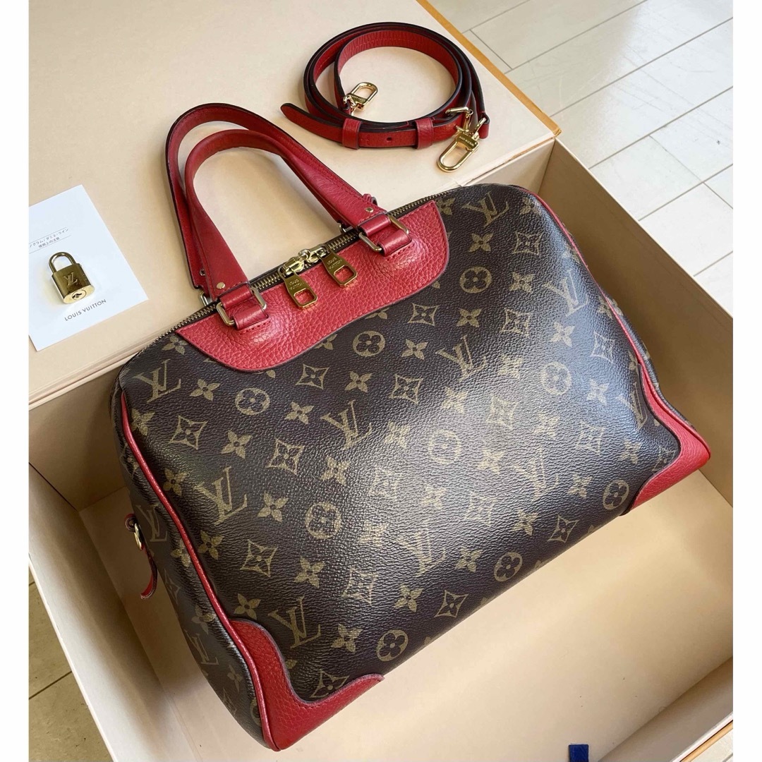 LOUIS VUITTON(ルイヴィトン)のLouis Vuitton Letero モノグラム ハンドバッグ レッド レディースのバッグ(ハンドバッグ)の商品写真