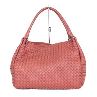 ボッテガヴェネタ(Bottega Veneta)のBOTTEGA VENETA ボッテガ・ヴェネタ イントレチャート ミニパラシュート ハンドバッグ 481709 レッド系 レザー レディース メンズ ユニセックス ウィメンズ ブランド 人気 ハンドバッグ 大きい【中古】松前R56号店(ハンドバッグ)