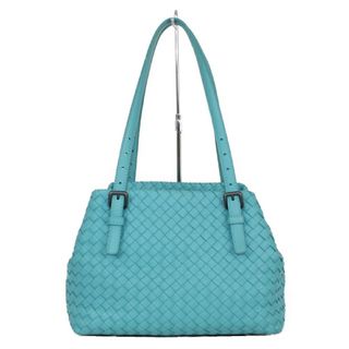 ボッテガヴェネタ(Bottega Veneta)のBOTTEGA VENETA ボッテガ・ヴェネタ イントレチャート ミニチェスタ ハンドバッグ 481709 ブルーグリーン系 レザー レディース メンズ ユニセックス ウィメンズ ブランド 人気 ハンドバッグ【中古】松前R56号店(ハンドバッグ)