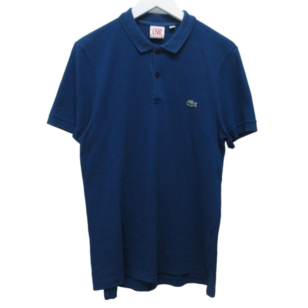 LACOSTE L!VE(ラコステライブ)のラコステ ライブ Lacoste L!VE ポロシャツ 半袖 ブルー サイズ3 メンズのトップス(ポロシャツ)の商品写真