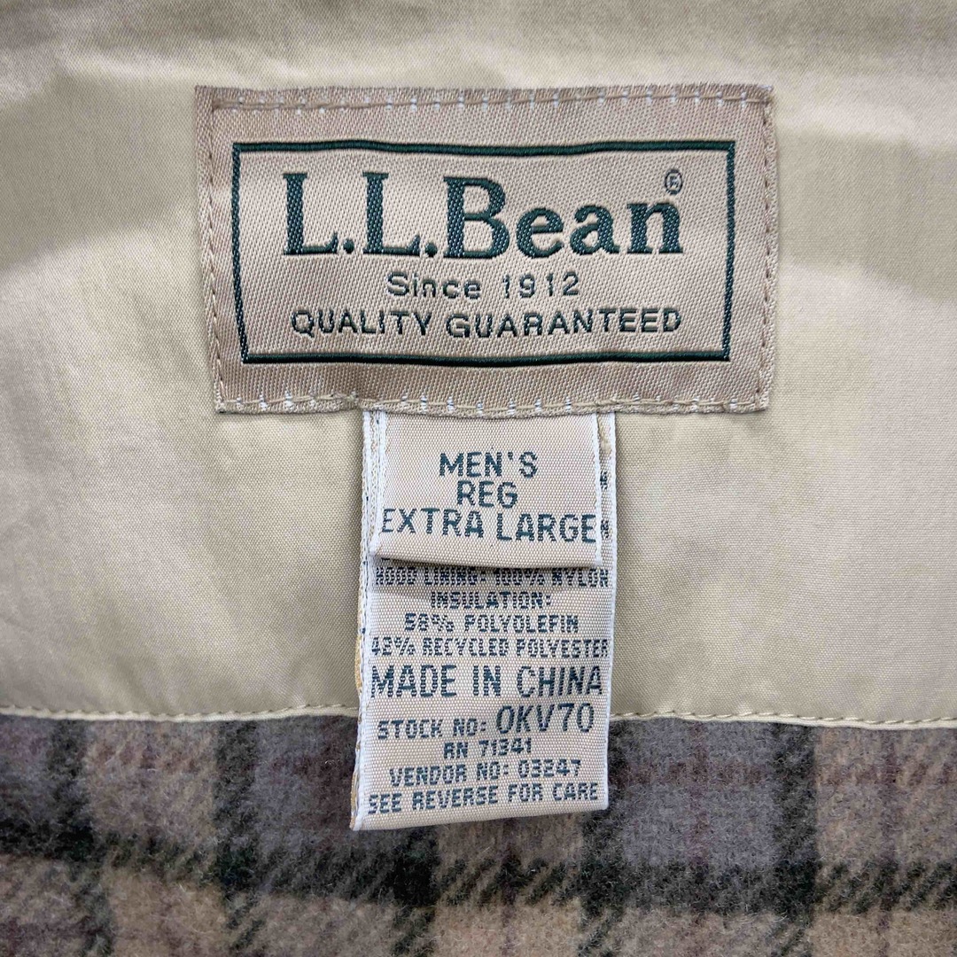 L.L.Bean(エルエルビーン)のL.L.Bean エルエルビーン メンズ ダウンジャケット マウンテンコート ベージュ フード取り外し メンズのジャケット/アウター(ダウンジャケット)の商品写真