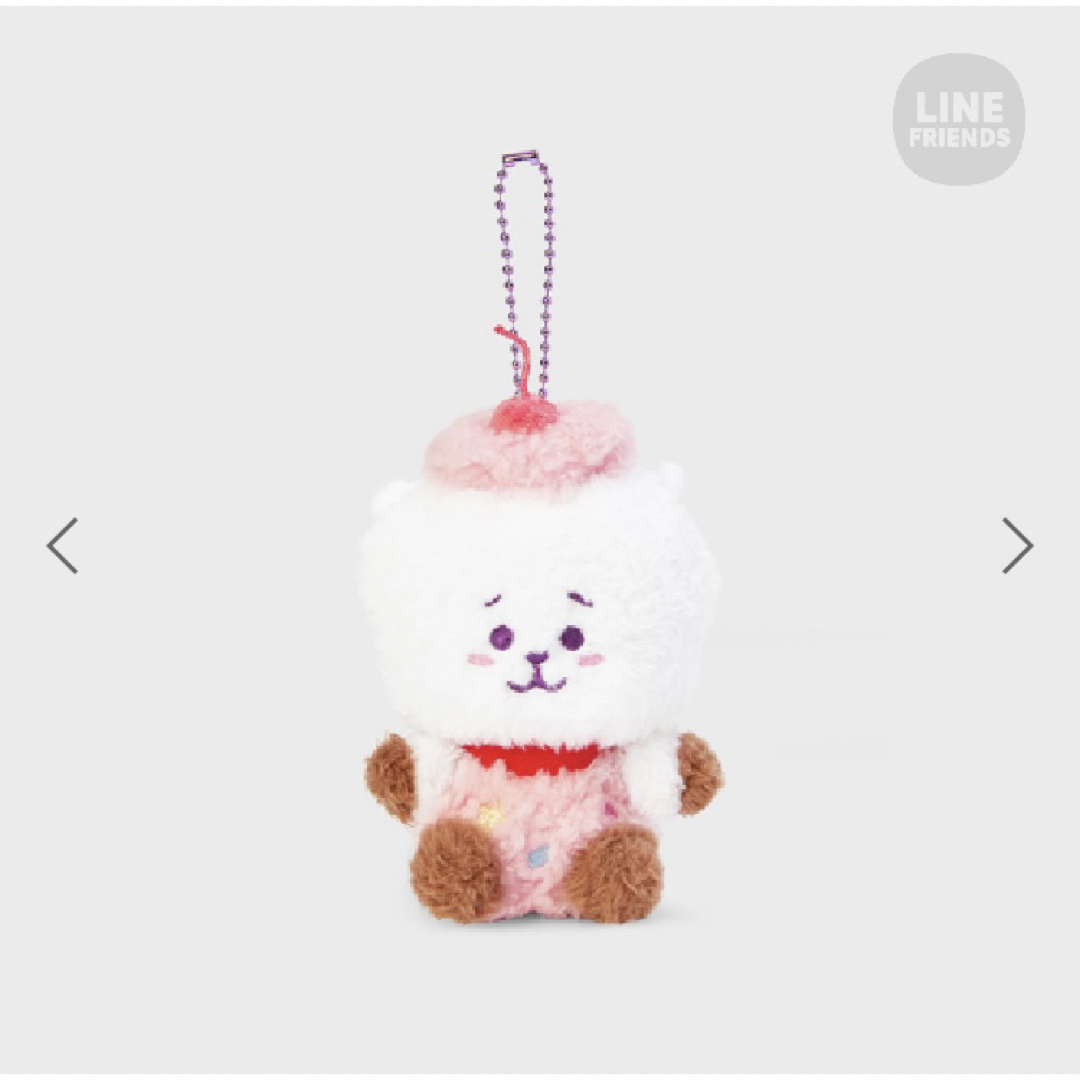 【 BT21 】 ON THE CLOUD ぬいぐるみキーリング RJ ジン エンタメ/ホビーのタレントグッズ(アイドルグッズ)の商品写真