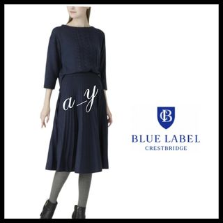 BLUE LABEL CRESTBRIDGE - 【着用感あり】ブルーレーベルクレストブリッジ☆ニットセットアップ