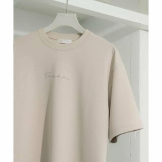 センスオブプレイスバイアーバンリサーチ(SENSE OF PLACE by URBAN RESEARCH)の【GREIGE】『WEB/一部店舗限定カラー』シシュウポンチTシャツ(5分袖)(Tシャツ/カットソー(半袖/袖なし))