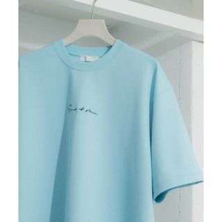 センスオブプレイスバイアーバンリサーチ(SENSE OF PLACE by URBAN RESEARCH)の【L.BLUE】『WEB/一部店舗限定カラー』シシュウポンチTシャツ(5分袖)(Tシャツ/カットソー(半袖/袖なし))