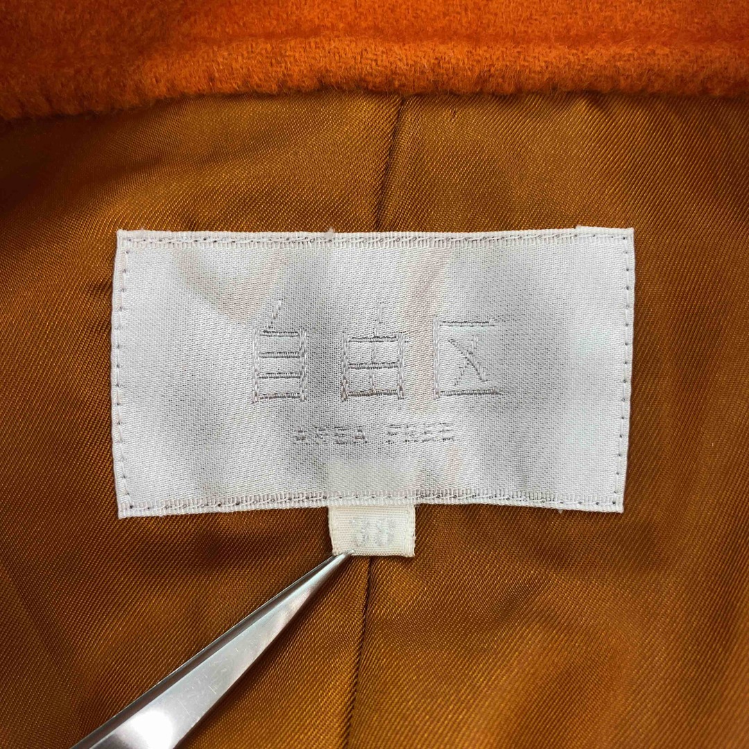 自由区(ジユウク)の自由区 ジユウク レディース ブルゾン 襟あり 無地 オレンジ レディースのジャケット/アウター(ブルゾン)の商品写真
