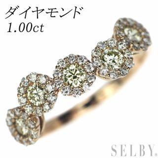 K18PG ダイヤモンド リング 1.00ct フラワー(リング(指輪))