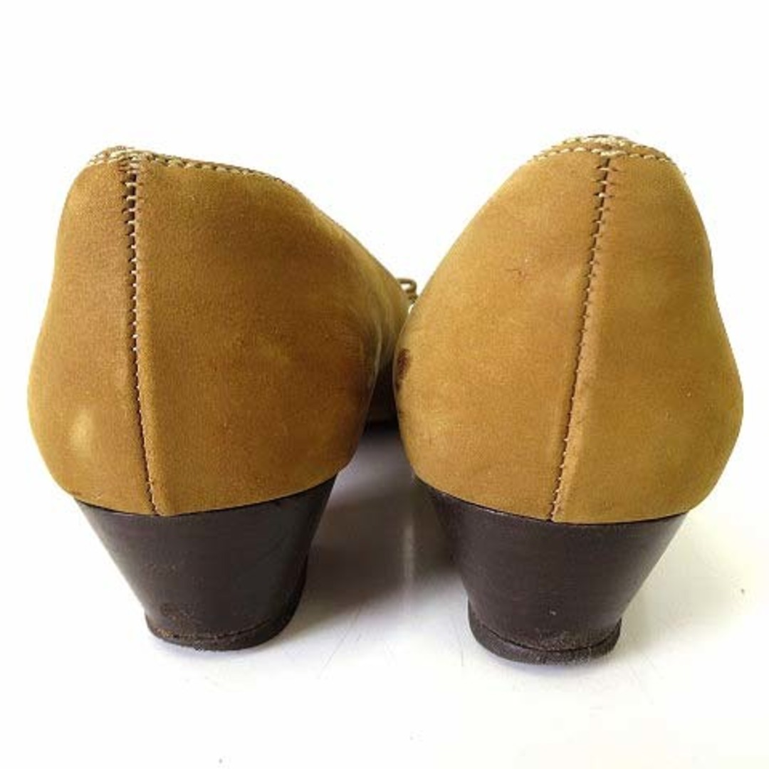 Salvatore Ferragamo(サルヴァトーレフェラガモ)のサルヴァトーレフェラガモ パンプス ヴァラ ヌバック 6 C 茶色 23cm レディースの靴/シューズ(ハイヒール/パンプス)の商品写真