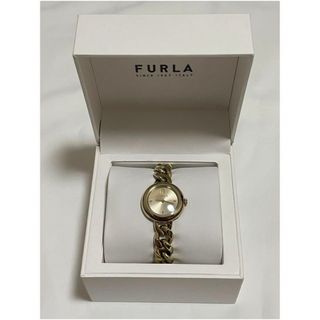 フルラ(Furla)のFURLA 腕時計 ラウンドケースウォッチ ゴールド(腕時計)