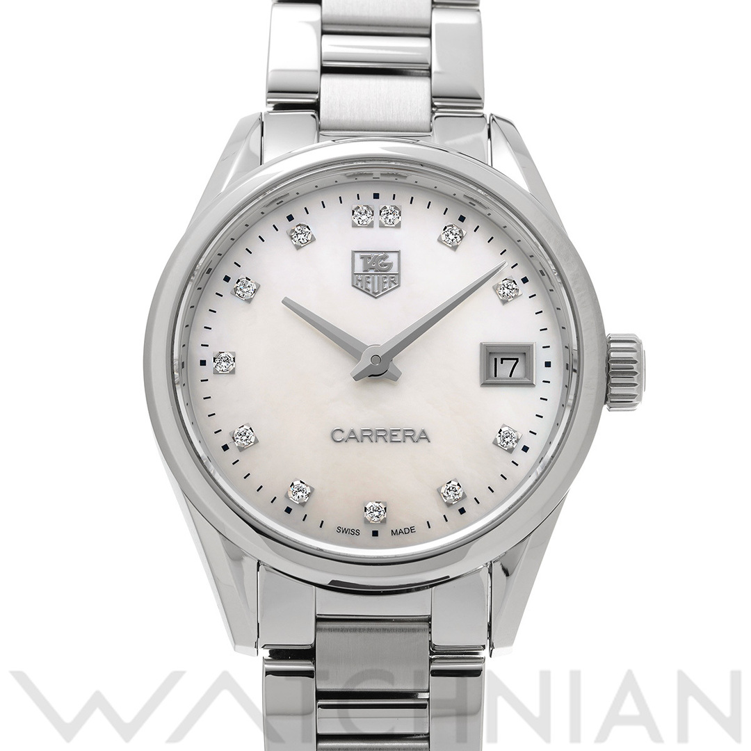 TAG Heuer(タグホイヤー)の中古 タグ ホイヤー TAG HEUER WAR1314.BA0778 ホワイトシェル /ダイヤモンド レディース 腕時計 レディースのファッション小物(腕時計)の商品写真