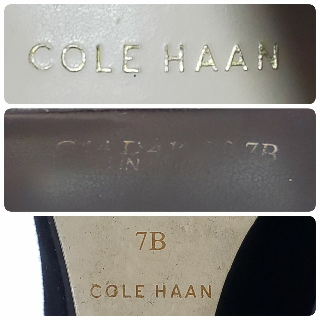 Cole Haan(コールハーン)のCOLE HAAN コールハーン ブラック スウェード ウェッジソール パンプス レディースの靴/シューズ(ハイヒール/パンプス)の商品写真